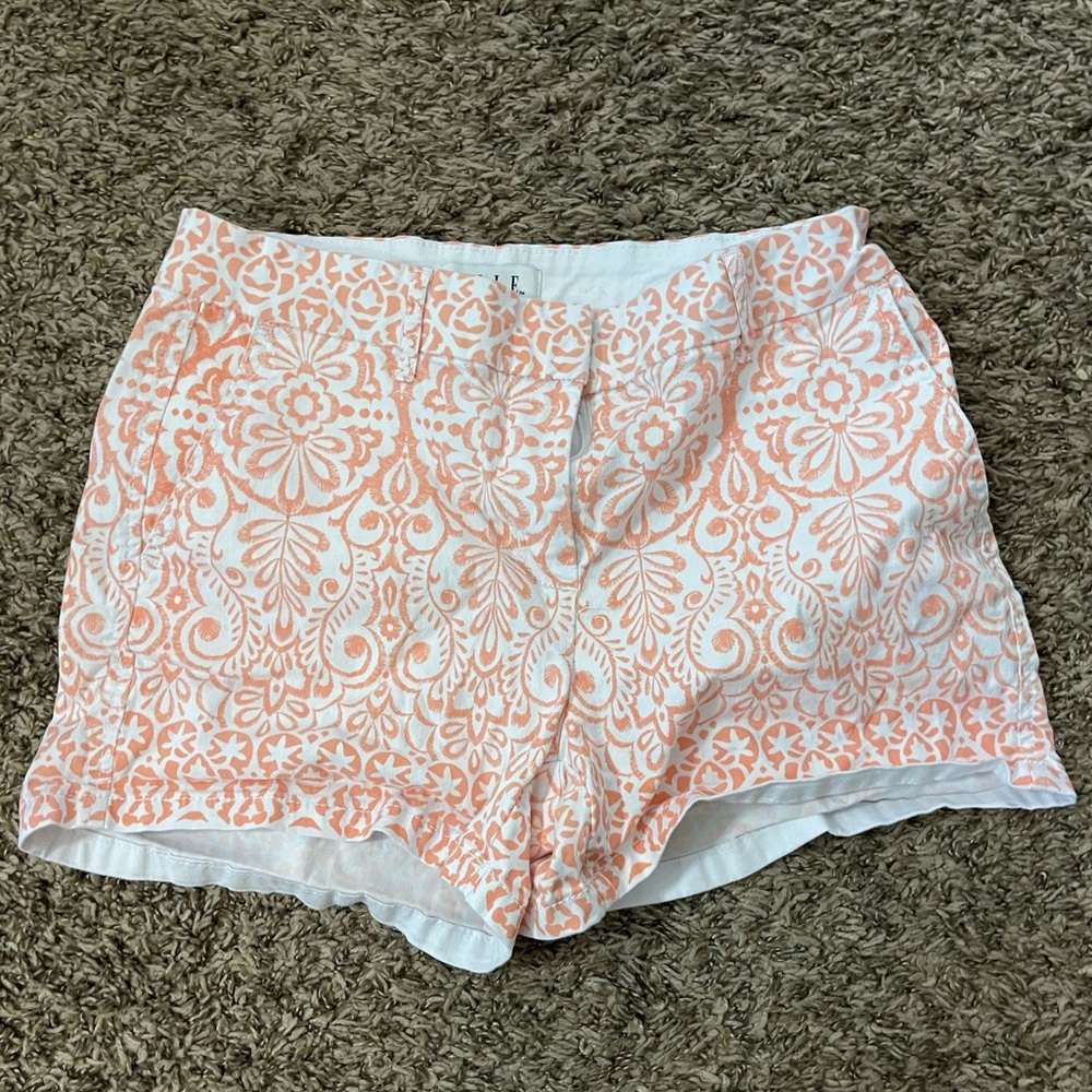 Elle Damask Pink and White Shorts - Size 4